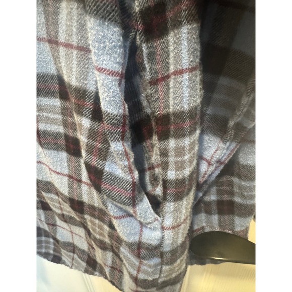 Wild Fable Blue Plaid Flannel‎ Shirt Jacket XS Pockets 100% Cotton - Picture 5 of 6